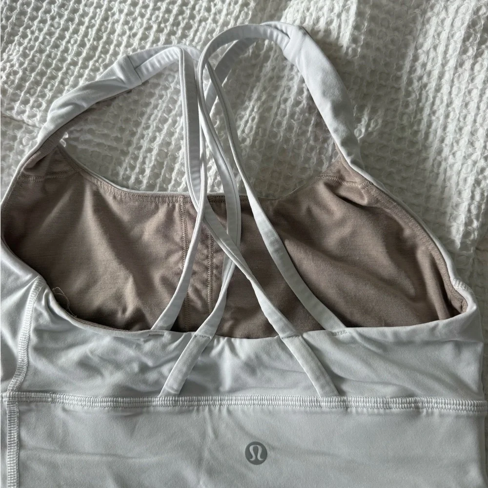 White Women's Sports Bra Lululemon